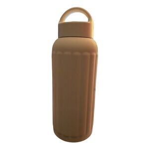 Room Essentials 33oz Double Wall Stainless Steel Vacuum Water Bottle Tan Matte